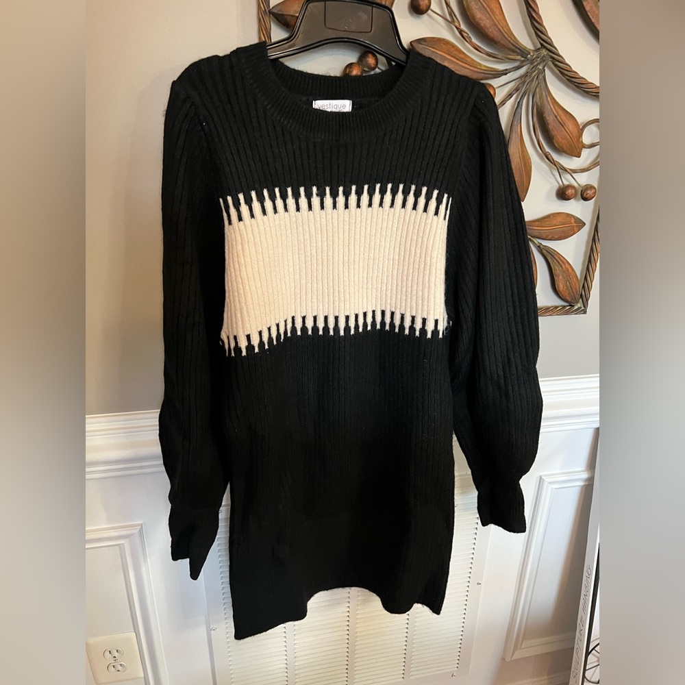 Brand new Vestique size medium sweater dress.